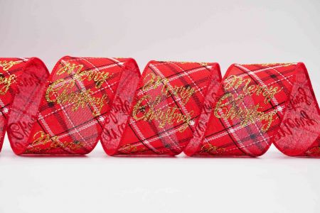Festival Plaid Wired Ribbon_KF6993GC-7-7_red